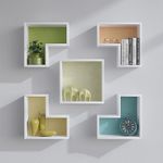 Casa si Gradina - Mobilier - Biblioteci si rafturi - Etajere - Etajera de perete, Hanah Home, pal melaminat, alb, 180x59.3x15 cm - Infinity.ro