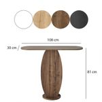 Casa si Gradina - Mobilier - Comode si corpuri - Comode - Comoda, Hanah Home, panou de particule melaminat, nuc, 100x81x30 cm - Infinity.ro
