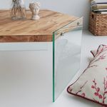 Casa si Gradina - Mobilier - Mese si birouri - Masute de cafea - Masuta de cafea, Hanah Home, lemn masiv de pin, stejar, 80x70x35 cm - Infinity.ro