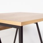 Casa si Gradina - Mobilier - Mese si birouri - Masute de cafea - Set masute de cafea, Hanah Home, pal melaminat, stejar si negru, 88x38x50 cm, 57x45x55 cm - Infinity.ro