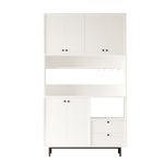 Casa si Gradina - Mobilier - Comode si corpuri - Corpuri bucatarie - Dulap multifunctional, Hanah Home, pal melaminat, alb, 120x35.5x205 cm - Infinity.ro