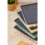 Casa si Gradina - Bucatarie si vesela - Organizare si depozitare bucatarie - Cutii alimentare - Set cutii depozitare, Hermia, plastic, antracit, 27.5x5x22.5 cm, 4 bucati - Infinity.ro