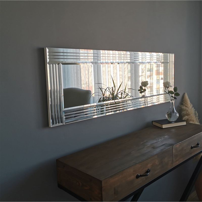 Casa si Gradina - Decoratiuni - Oglinzi - Oglinda, Hanah Home, mdf, argintiu, 120x40 cm - Infinity.ro