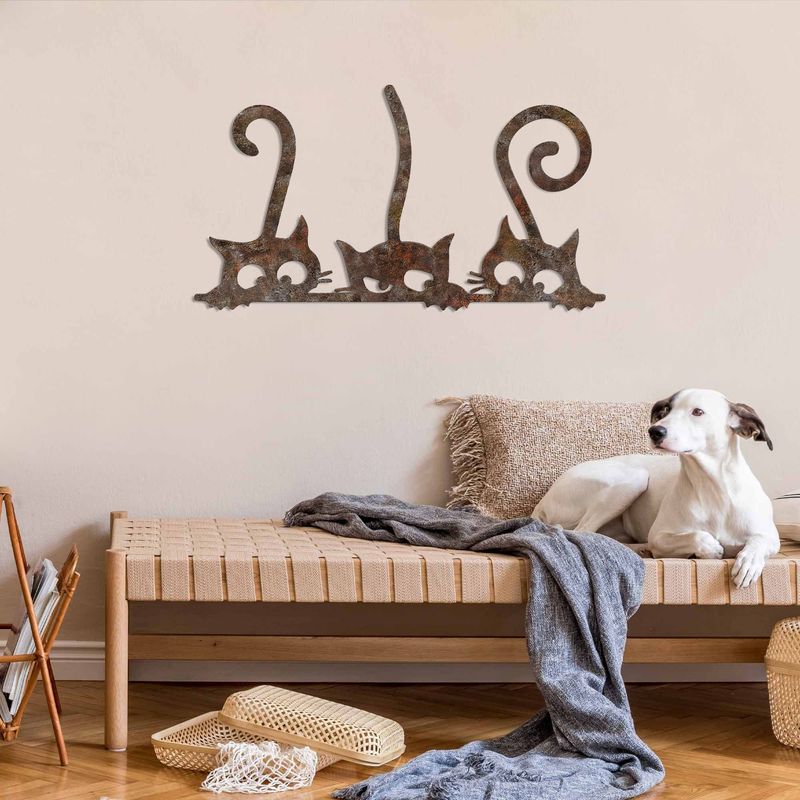 Casa si Gradina - Decoratiuni - Decoratiuni perete - Accesoriu decorativ de perete, Wallxpert, metal, antichizat, 33x60 cm, pictat manual - Infinity.ro