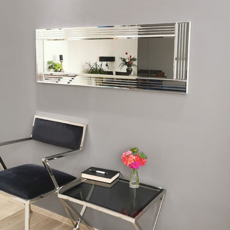 Casa si Gradina - Decoratiuni - Oglinzi - Oglinda, Hanah Home, mdf, argintiu, 120x40 cm - Infinity.ro