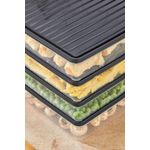 Casa si Gradina - Bucatarie si vesela - Organizare si depozitare bucatarie - Cutii alimentare - Set cutii depozitare, Hermia, plastic, antracit, 27.5x5x22.5 cm, 4 bucati - Infinity.ro