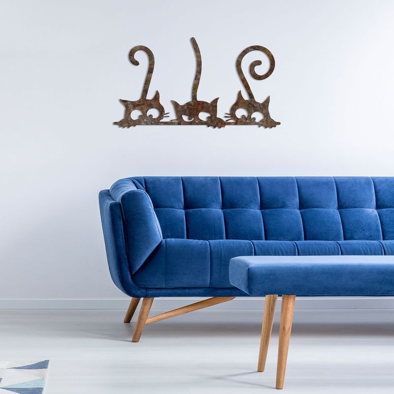 Casa si Gradina - Decoratiuni - Decoratiuni perete - Accesoriu decorativ de perete, Wallxpert, metal, antichizat, 33x60 cm, pictat manual - Infinity.ro