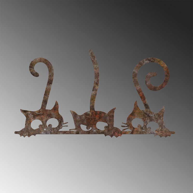 Casa si Gradina - Decoratiuni - Decoratiuni perete - Accesoriu decorativ de perete, Wallxpert, metal, antichizat, 33x60 cm, pictat manual - Infinity.ro