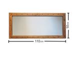 Casa si Gradina - Decoratiuni - Oglinzi - Oglinda, Hanah Home, lemn masiv de pin, nuc, 110x50x3 cm, 552NOS2130 - Infinity.ro