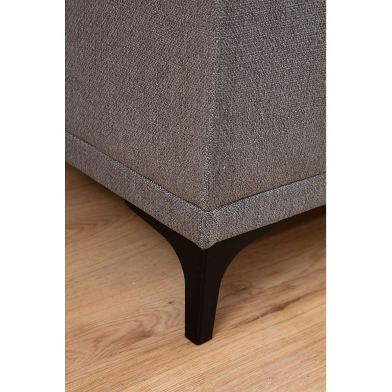 Casa si Gradina - Mobilier - Canapele si coltare - Coltare - Coltar, Hanah Home, lemn de fag si pal, gri deschis, 145x250x77 cm - Infinity.ro