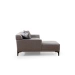Casa si Gradina - Mobilier - Canapele si coltare - Coltare - Coltar, Hanah Home, lemn de fag si pal, gri deschis, 145x250x77 cm - Infinity.ro