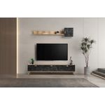 Casa si Gradina - Mobilier - Comode si corpuri - Console - Unitate tv, Hanah Home, pal melaminat, stejar marmura, 178x34.6x44.8 cm - Infinity.ro