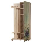 Casa si Gradina - Mobilier - Organizare si depozitare - Cuiere - Cuier hol, Hanah Home, pal melaminat, stejar sonoma, 90x36x192 cm - Infinity.ro