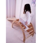 Jucarii, Copii si Bebe - Jucarii si jocuri - Jucarii de exterior - Spatii de joaca si accesorii - Set de catarat pikler, Hanah Home, mdf, maro, 100x60x51 cm - Infinity.ro