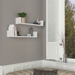 Casa si Gradina - Mobilier - Biblioteci si rafturi - Rafturi - Raft de perete, Hanah Home, pal melaminat, alb, 63x14.5x14.5 cm - Infinity.ro