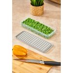 Casa si Gradina - Bucatarie si vesela - Organizare si depozitare bucatarie - Cutii alimentare - Set cutii depozitare, Hermia, plastic, crem, 26.5x5x10.5 cm, 4 bucati - Infinity.ro