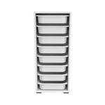 Casa si Gradina - Mobilier - Organizare si depozitare - Cutii depozitare - Dulap multifunctional, Hanah Home, PAL melaminat, alb, 45.5x30x109 cm - Infinity.ro
