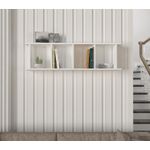 Casa si Gradina - Mobilier - Biblioteci si rafturi - Etajere - Etajera, Hanah Home, pal melaminat, alb, 120x33.6x19.5 cm - Infinity.ro