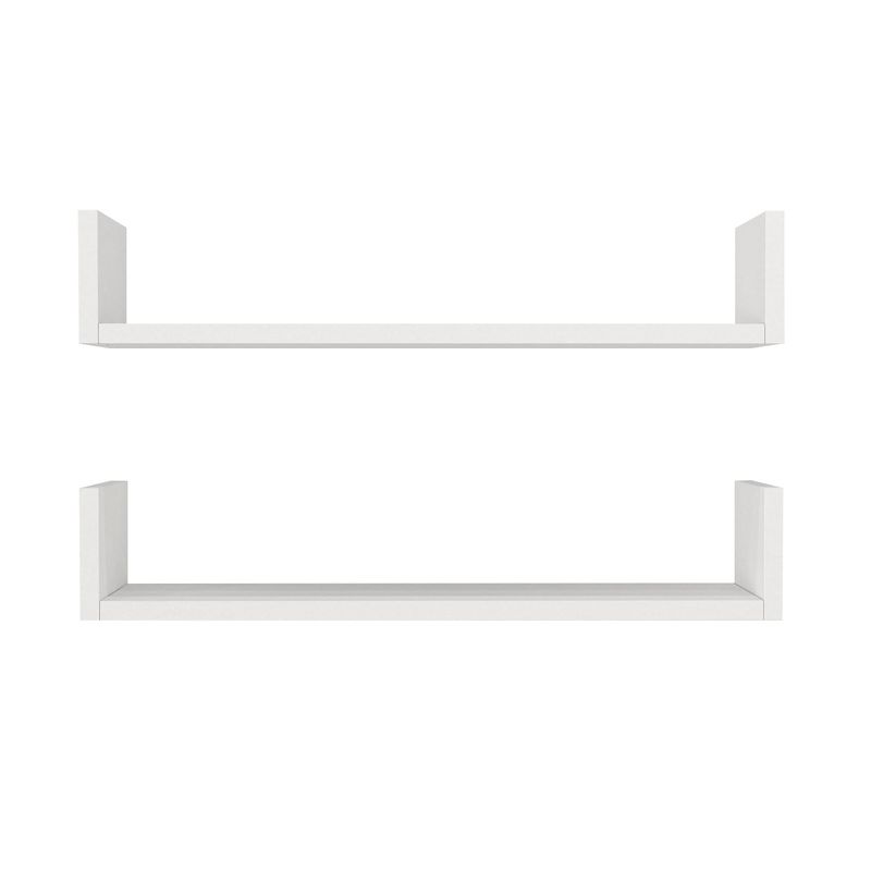 Casa si Gradina - Mobilier - Biblioteci si rafturi - Rafturi - Raft de perete, Hanah Home, pal melaminat, alb, 63x14.5x14.5 cm - Infinity.ro