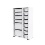 Casa si Gradina - Mobilier - Organizare si depozitare - Cutii depozitare - Dulap multifunctional, Hanah Home, pal melaminat, alb, 69.5x30x109 cm - Infinity.ro