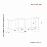 Casa si Gradina - Mobilier - Biblioteci si rafturi - Etajere - Etajera, Hanah Home, pal melaminat, alb, 120x33.6x19.5 cm - Infinity.ro