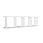 Casa si Gradina - Mobilier - Biblioteci si rafturi - Etajere - Etajera, Hanah Home, pal melaminat, alb, 120x33.6x19.5 cm - Infinity.ro