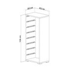 Casa si Gradina - Mobilier - Organizare si depozitare - Cutii depozitare - Dulap multifunctional, Hanah Home, PAL melaminat, alb, 45.5x30x109 cm - Infinity.ro
