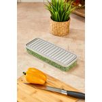 Casa si Gradina - Bucatarie si vesela - Organizare si depozitare bucatarie - Cutii alimentare - Set cutii depozitare, Hermia, plastic, crem, 26.5x5x10.5 cm, 4 bucati - Infinity.ro