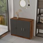 Casa si Gradina - Mobilier - Mese si birouri - Birouri - Set mobilier birou, Hanah Home, pal melaminat, nuc antracit, 956LCS2113 - Infinity.ro