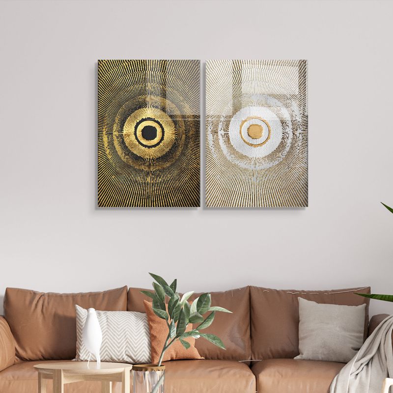 Casa si Gradina - Decoratiuni - Tablouri - Tablou decorativ, Wallxpert, sticla temperata, multicolor, 50x70 cm, set 2 bucati, 698GLS1166 - Infinity.ro