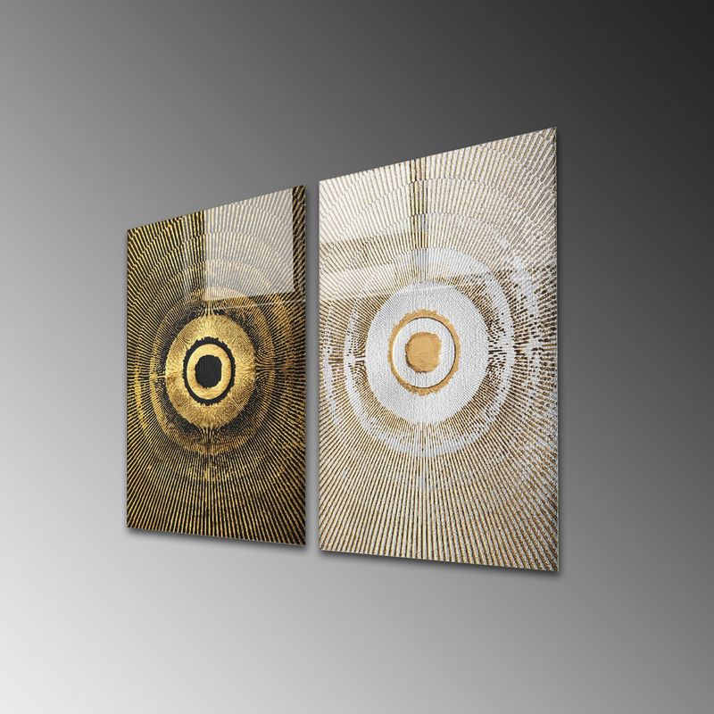 Casa si Gradina - Decoratiuni - Tablouri - Tablou decorativ, Wallxpert, sticla temperata, multicolor, 50x70 cm, set 2 bucati, 698GLS1166 - Infinity.ro