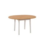 Casa si Gradina - Mobilier - Mese si birouri - Mese bucatarie si dining - Masa extensibila, Hanah Home, pal melaminat, stejar si alb, 100x100x75 cm - Infinity.ro