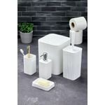 Casa si Gradina - Sanitare - Suporturi si accesorii baie - Accesorii baie - Set accesorii baie, L'essentiel Maison, plastic, alb, 5 piese - Infinity.ro