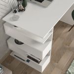 Casa si Gradina - Mobilier - Mese si birouri - Birouri - Birou de studiu, Hanah Home, pal melaminat, alb, 120x60x75 cm, 745DCD3803 - Infinity.ro