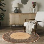 Casa si Gradina - Textile si covoare - Covoare - Covoare casa - Covor, Conceptum Hypnose, crem, 120x120 cm, 70% bumbac, 30% poliester, antibacterian, 599HFT4924 - Infinity.ro