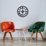 Casa si Gradina - Decoratiuni - Ceasuri - Ceas de perete decorativ, Wallxpert, metal, negru, 48x48 cm, 279ENZ1402 - Infinity.ro