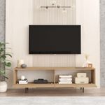 Casa si Gradina - Mobilier - Seturi de mobilier - Seturi living - Set mobilier living, Hanah Home, pal melaminat, stejar, picioare metalice, 956LCS2532 - Infinity.ro