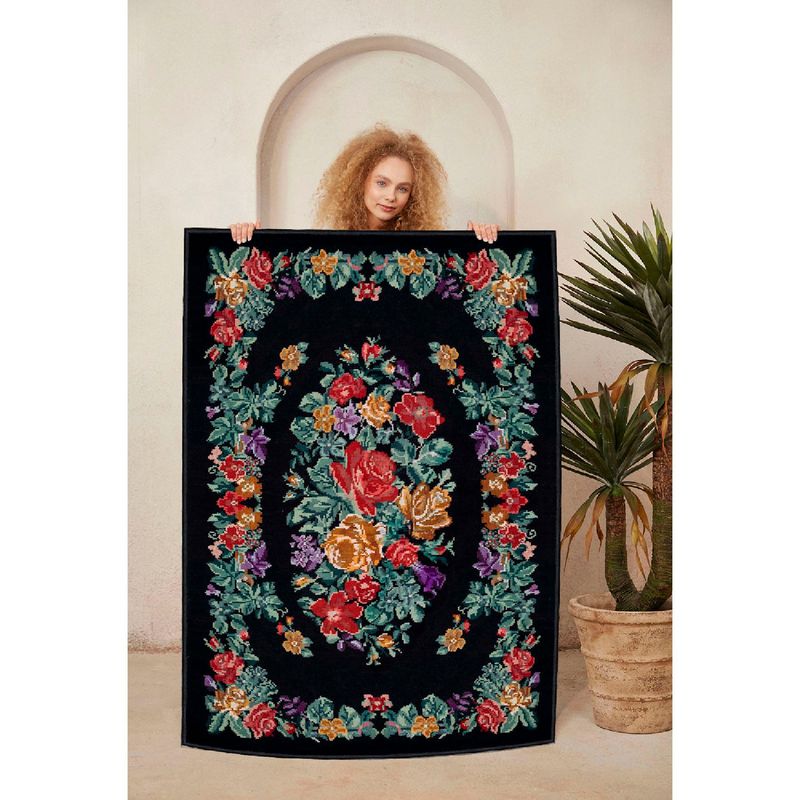 Casa si Gradina - Textile si covoare - Covoare - Covoare casa - Covor, Conceptum Hypnose, multicolor, 80x150 cm, 100% bumbac, antiderapant, 708HFT4424 - Infinity.ro