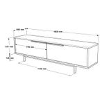 Casa si Gradina - Mobilier - Seturi de mobilier - Seturi living - Set mobilier living, Hanah Home, pal melaminat, stejar, picioare metalice, 956LCS2532 - Infinity.ro