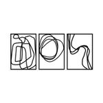 Casa si Gradina - Decoratiuni - Decoratiuni perete - Accesoriu decorativ de perete, Wallxpert, metal, negru, 120x54 cm - Infinity.ro