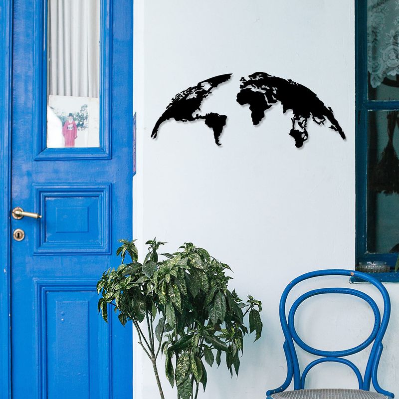 Casa si Gradina - Decoratiuni - Decoratiuni perete - Decoratiune perete, Wallxpert, metal, negru, 120x47 cm - Infinity.ro
