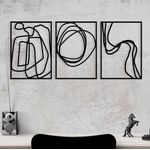 Casa si Gradina - Decoratiuni - Decoratiuni perete - Accesoriu decorativ de perete, Wallxpert, metal, negru, 120x54 cm - Infinity.ro