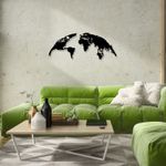 Casa si Gradina - Decoratiuni - Decoratiuni perete - Decoratiune perete, Wallxpert, metal, negru, 120x47 cm - Infinity.ro