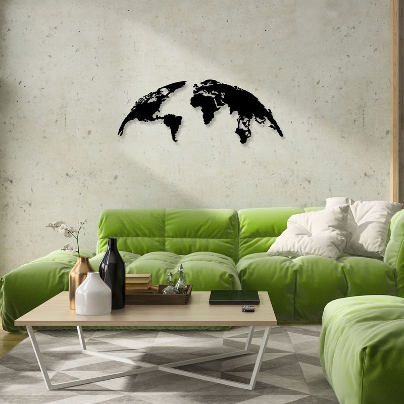 Casa si Gradina - Decoratiuni - Decoratiuni perete - Decoratiune perete, Wallxpert, metal, negru, 120x47 cm - Infinity.ro