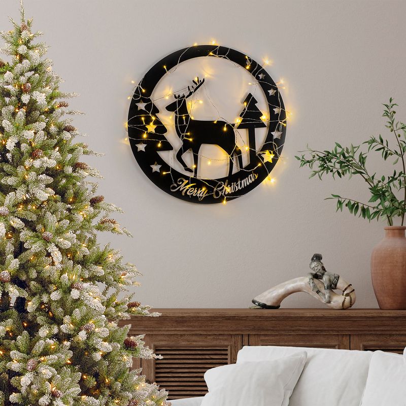 Casa si Gradina - Decoratiuni - Decoratiuni de sezon - Accesoriu decorativ de perete, Wallxpert, metal, negru, 60x60 cm, 936TNL1126 - Infinity.ro
