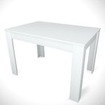 Casa si Gradina - Mobilier - Mese si birouri - Mese bucatarie si dining - Masa dining, Hanah Home, panou aglomerat melaminat, alb, 120x80x78 cm - Infinity.ro