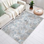 Casa si Gradina - Textile si covoare - Covoare - Covoare casa - Covor, Conceptum Hypnose, albastru gri, 60x100 cm, 100% bumbac, antiderapant - Infinity.ro