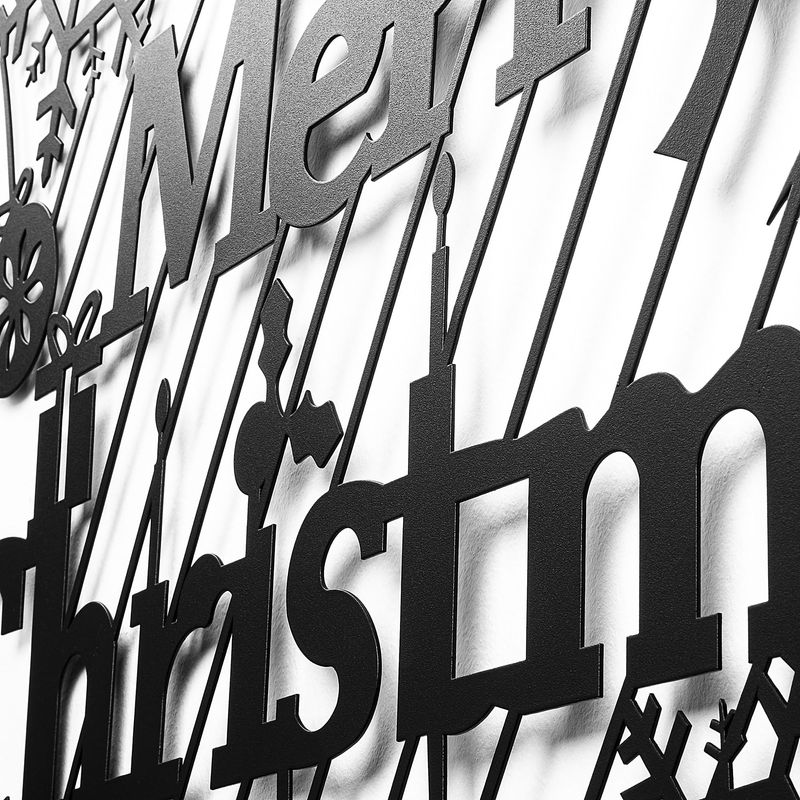 Casa si Gradina - Decoratiuni - Decoratiuni de sezon - Accesoriu decorativ de perete, Wallxpert, metal, negru, 95x69 cm - Infinity.ro