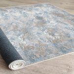 Casa si Gradina - Textile si covoare - Covoare - Covoare casa - Covor, Conceptum Hypnose, albastru gri, 60x100 cm, 100% bumbac, antiderapant - Infinity.ro