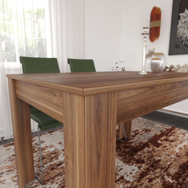 Casa si Gradina - Mobilier - Mese si birouri - Mese bucatarie si dining - Masa de dining, Hanah Home, panou de particule melaminat, nuc, 120x80x78 cm - Infinity.ro